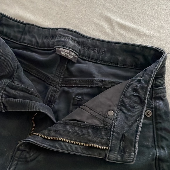 American Eagle Black Highest Rise Mom Shorts - Picture 3 of 4